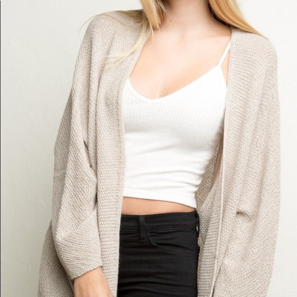 Brandy Melville classic cream cardigan